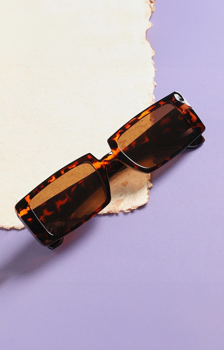 Haute Sauce By Campus Sutra Unisex Black Lens & Brown Other Sunglasses With Polarised Lens