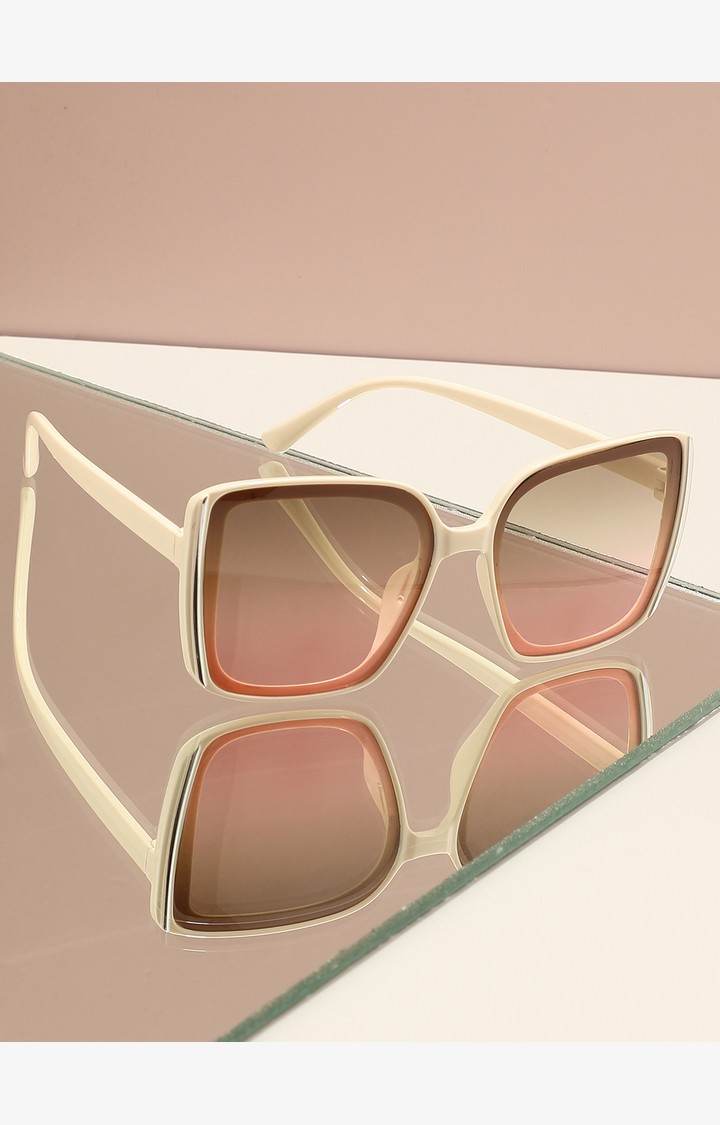 Haute Sauce By Campus Sutra Women Oversized Sunglasses With Polarised Lens