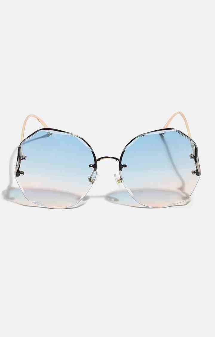 Haute Sauce By Campus Sutra Women Mirrored Lens Round Sunglasses With Polarised Lens