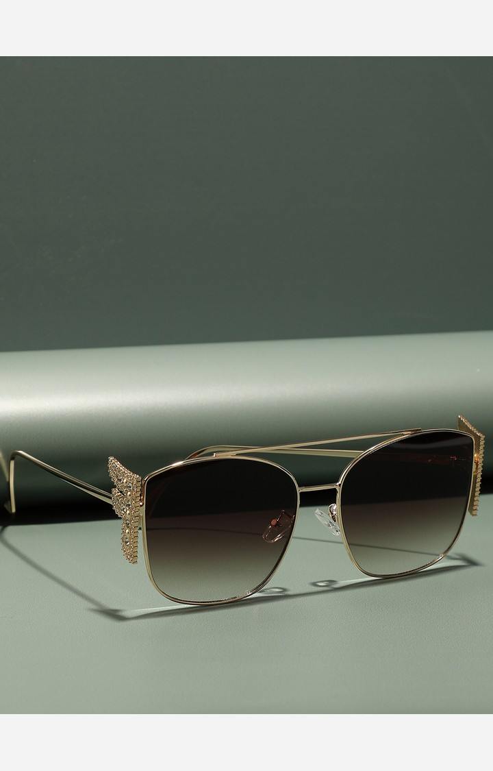 Haute Sauce By Campus Sutra Women Oversized Sunglasses With Polarised Lens