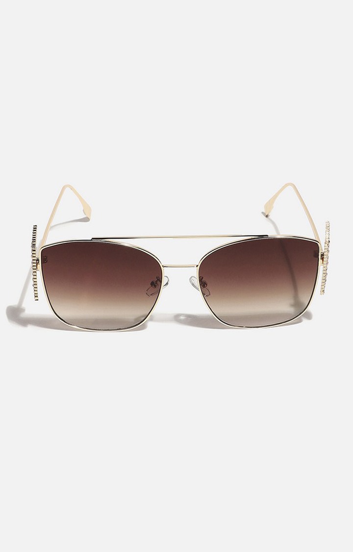 Haute Sauce By Campus Sutra Women Oversized Sunglasses With Polarised Lens