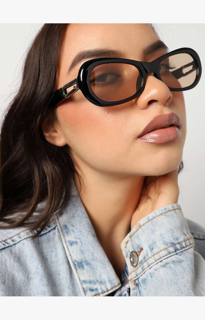 Haute Sauce By Campus Sutra Women Oversized Sunglasses With Polarised Lens
