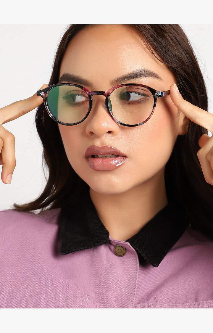 Haute Sauce By Campus Sutra Women Clear Lens & Pink Round Sunglasses