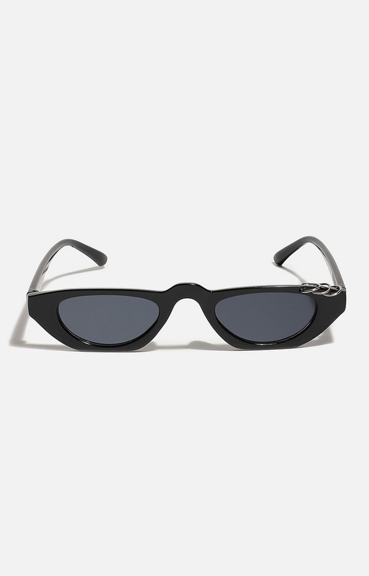 Haute Sauce By Campus Sutra Unisex Black Lens & Black Other Sunglasses With Polarised Lens