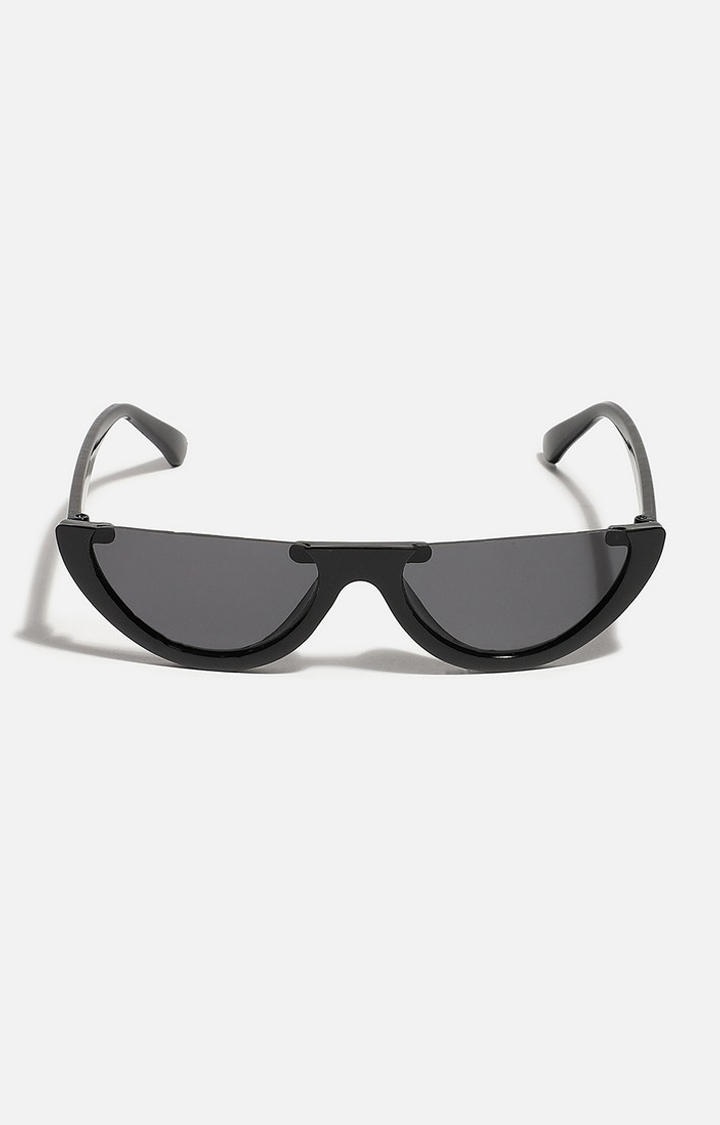 Haute Sauce By Campus Sutra Unisex Black Lens & Black Other Sunglasses With Polarised Lens