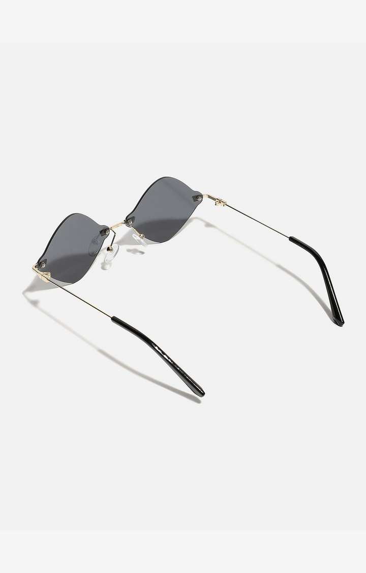 Haute Sauce By Campus Sutra Unisex Black Lens & Black Other Sunglasses With Polarised Lens