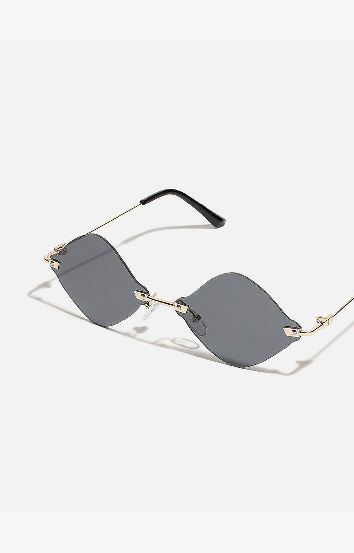 Haute Sauce By Campus Sutra Unisex Black Lens & Black Other Sunglasses With Polarised Lens