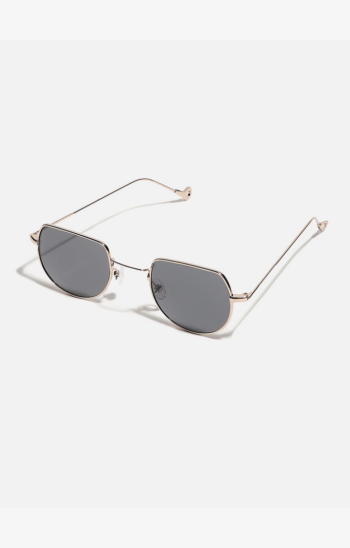 Haute Sauce By Campus Sutra Unisex Black Lens & Gold-Toned Other Sunglasses With Polarised Lens