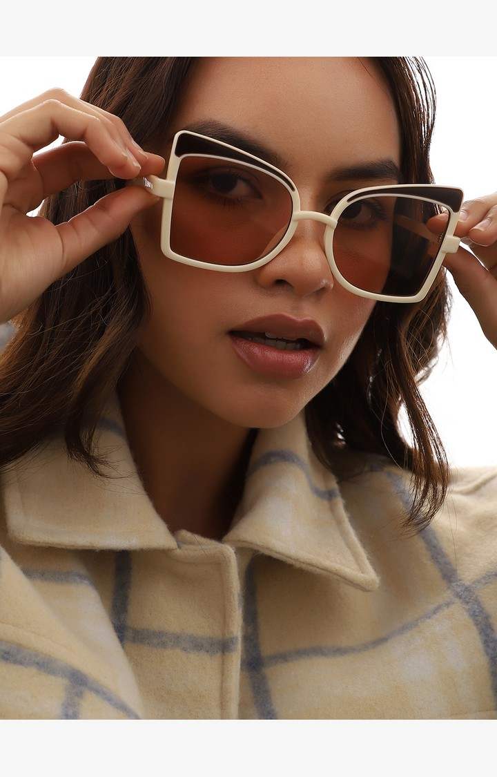 Haute Sauce By Campus Sutra Women Butterfly Sunglasses With Polarised Lens