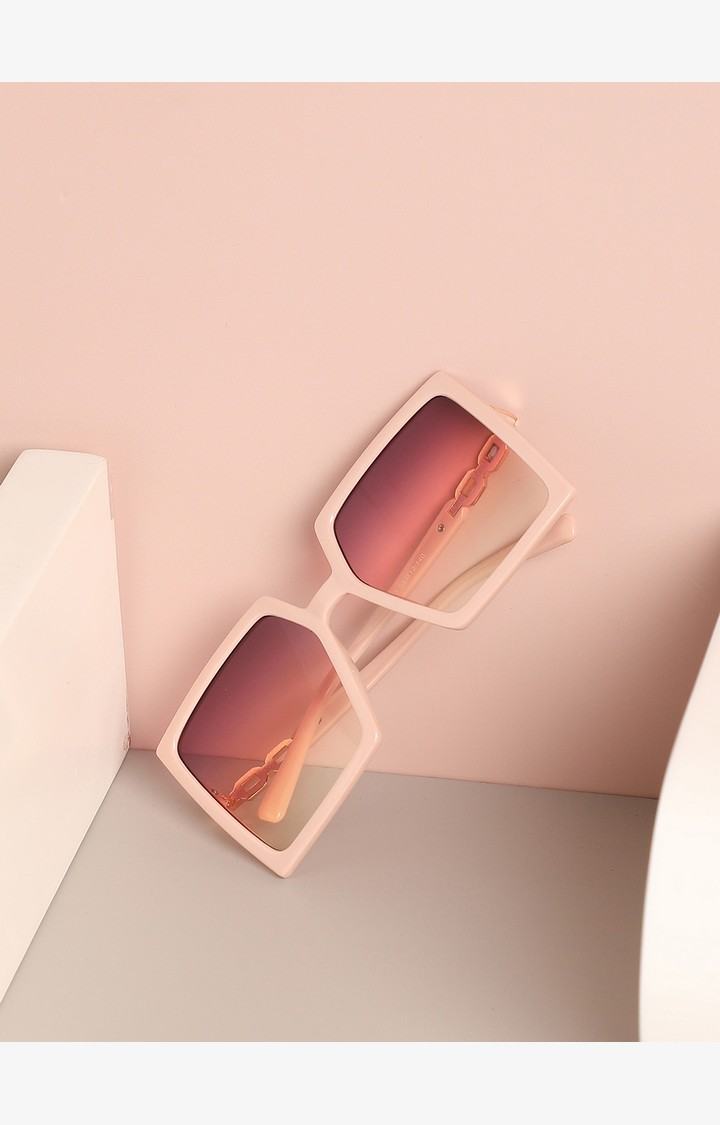 Haute Sauce By Campus Sutra Women Rectangle Sunglasses With Polarised Lens