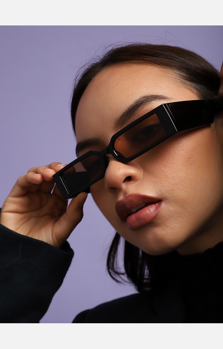 Haute Sauce By Campus Sutra Women Rectangle Sunglasses With Polarised Lens