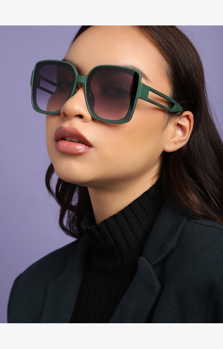 Haute Sauce By Campus Sutra Women Oversized Sunglasses With Polarised Lens