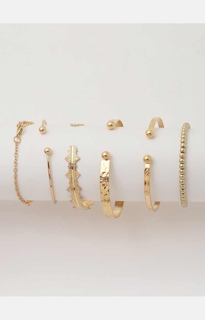 Women's Gold-Toned Solid Watch Gift Set