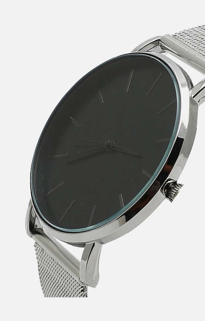 Women's Silver Watch & Bracelet Gift Set