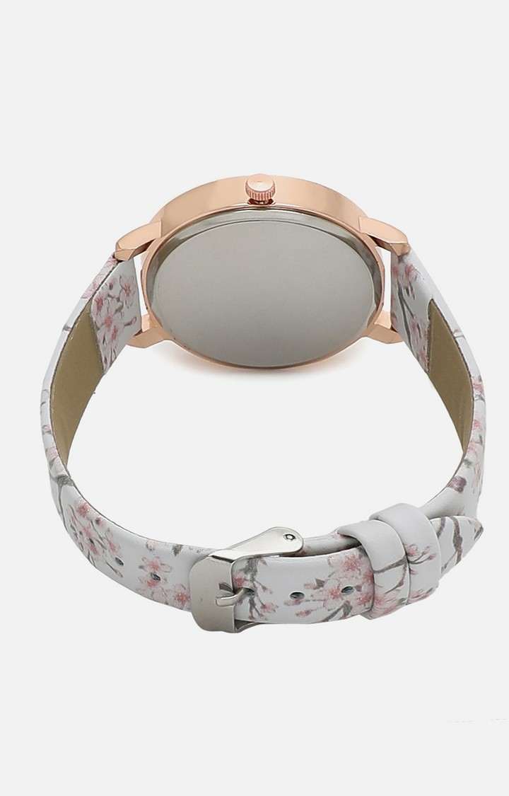 Women's Grey & Gold Watch & Bracelets Gift Set