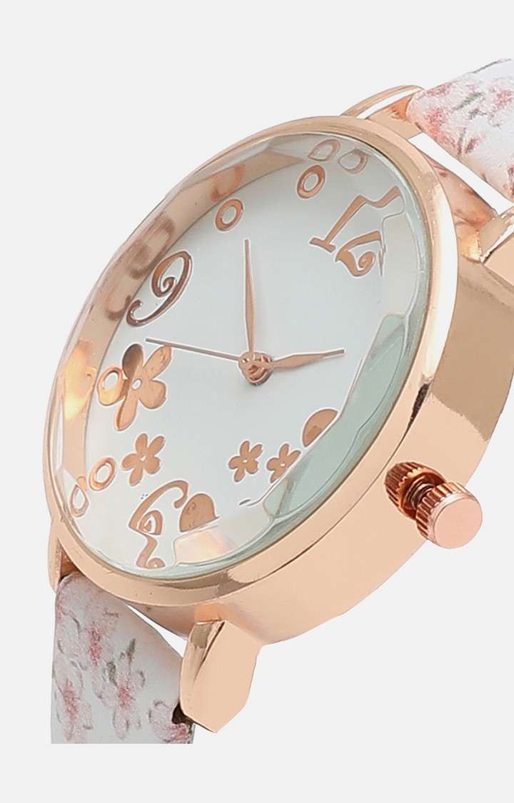Women's Grey & Gold Watch & Bracelets Gift Set