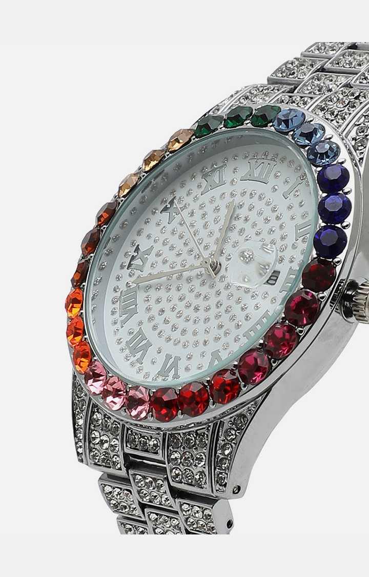 Women's White Straps Watch