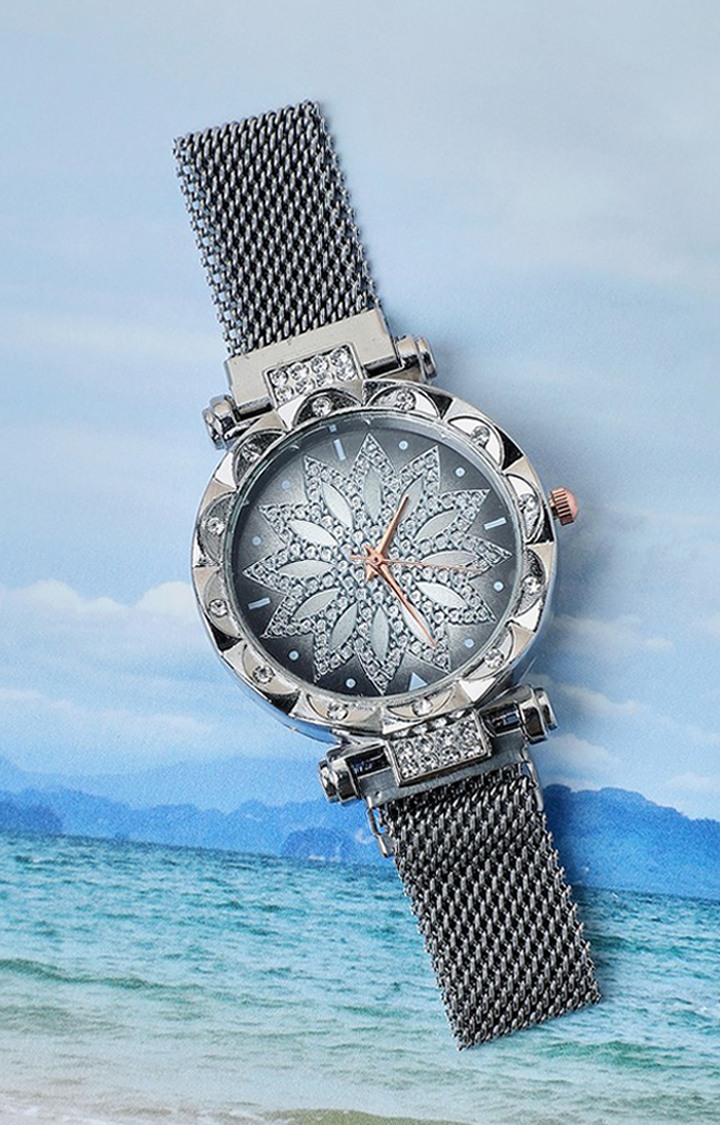 Women's Silver Dial Watch