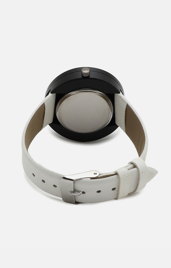 Women's White Dial Digital Watch