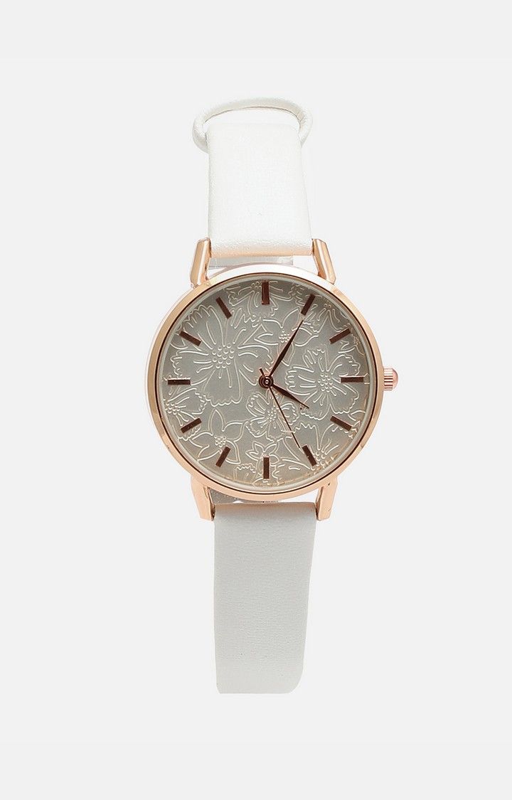Women's White Analogue Watch