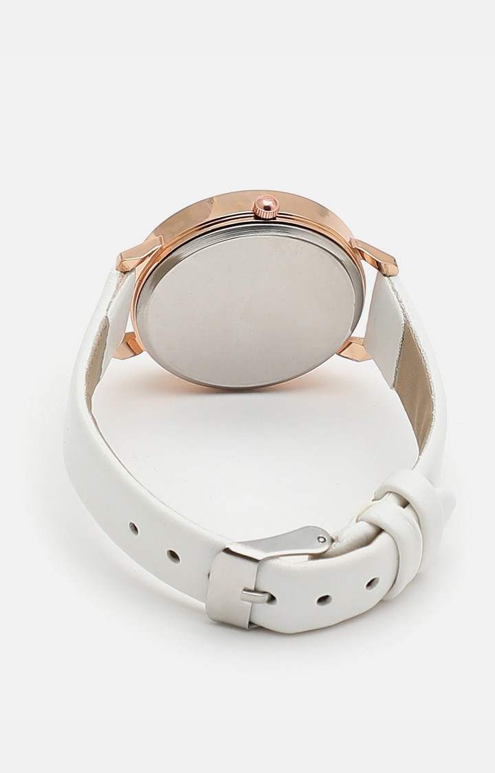 Women's White Analogue Watch