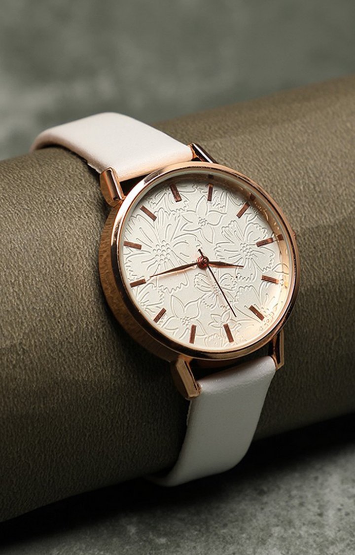 Women's White Analogue Watch