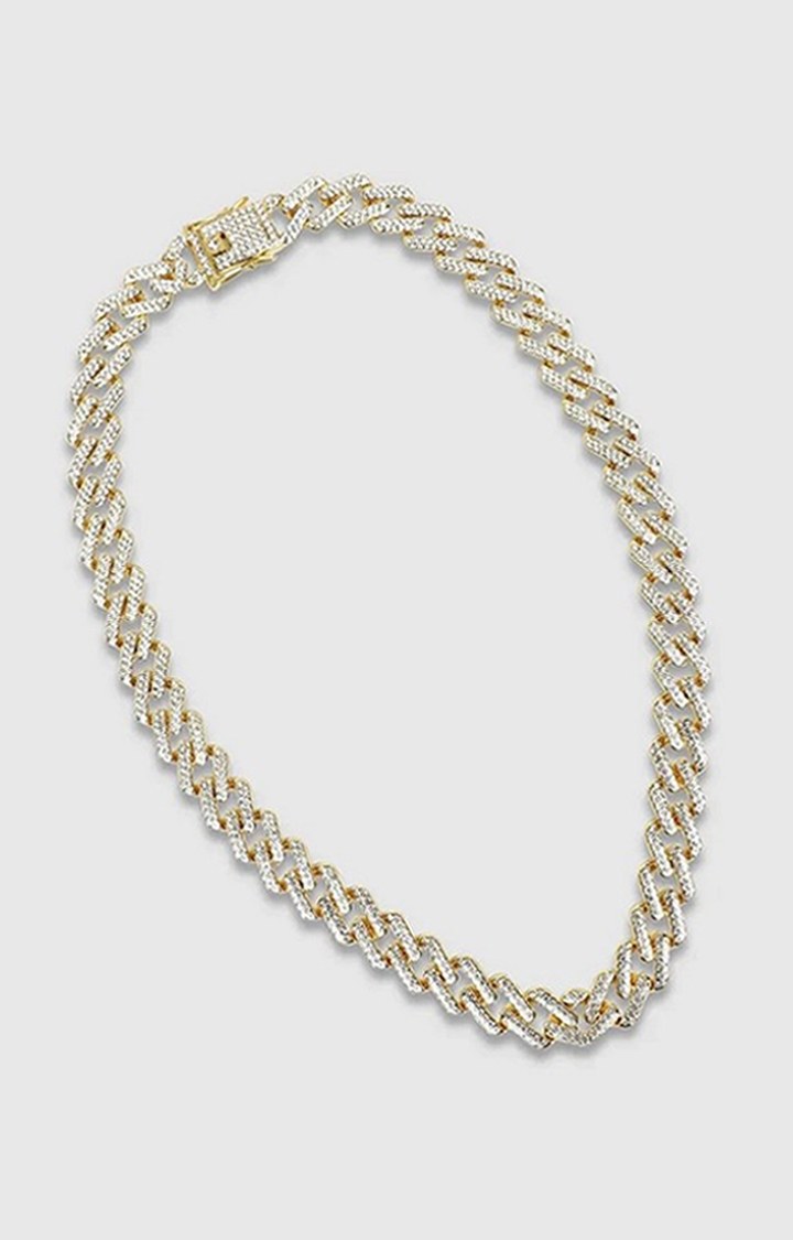 French Accent Men Gold-Plated Chain