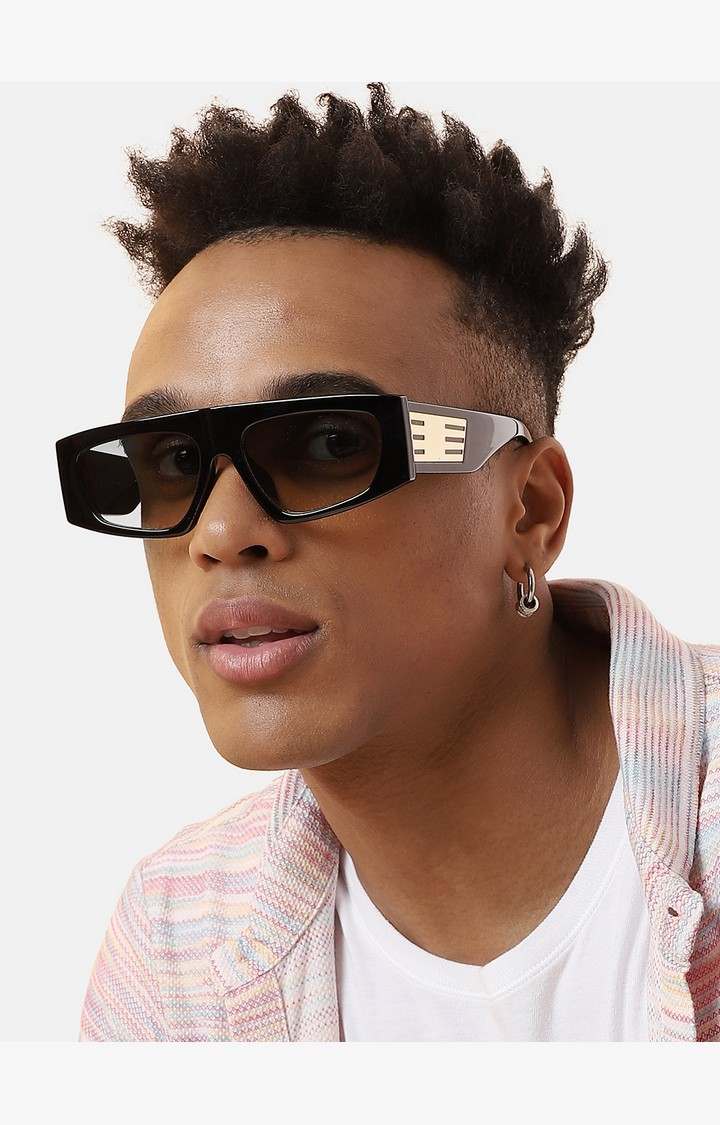 Haute Sauce By Campus Sutra Unisex Rectangle Sunglasses With Uv Protected Lens
