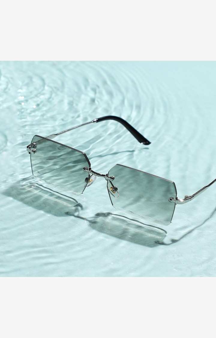 French Accent By Campus Sutra Men Lens & Rectangle Sunglasses With Uv Protected Lens Aw23_Fasg1012