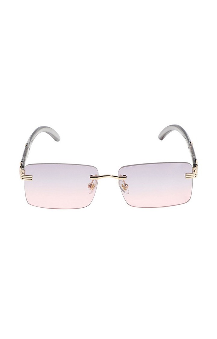 French Accent By Campus Sutra Men Lens & Rectangle Sunglasses With Uv Protected Lens Aw23_Fasg1014