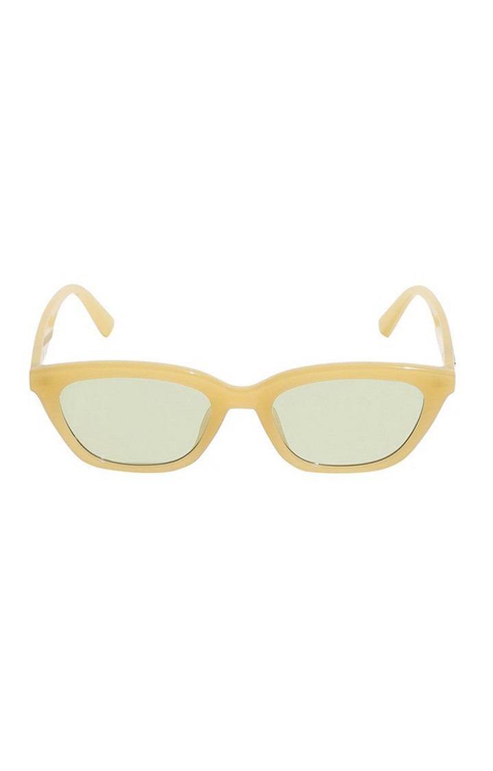 French Accent By Campus Sutra Men Yellow Lens & Cateye Sunglasses With Uv Protected Lens Aw23_Fasg1015
