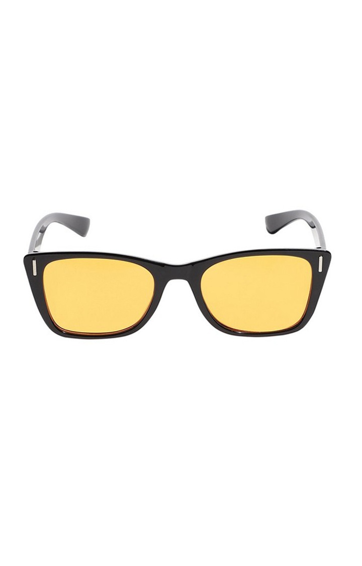 French Accent By Campus Sutra Men Yellow Lens & Wayfarer Sunglasses With Uv Protected Lens Aw23_Fasg1018