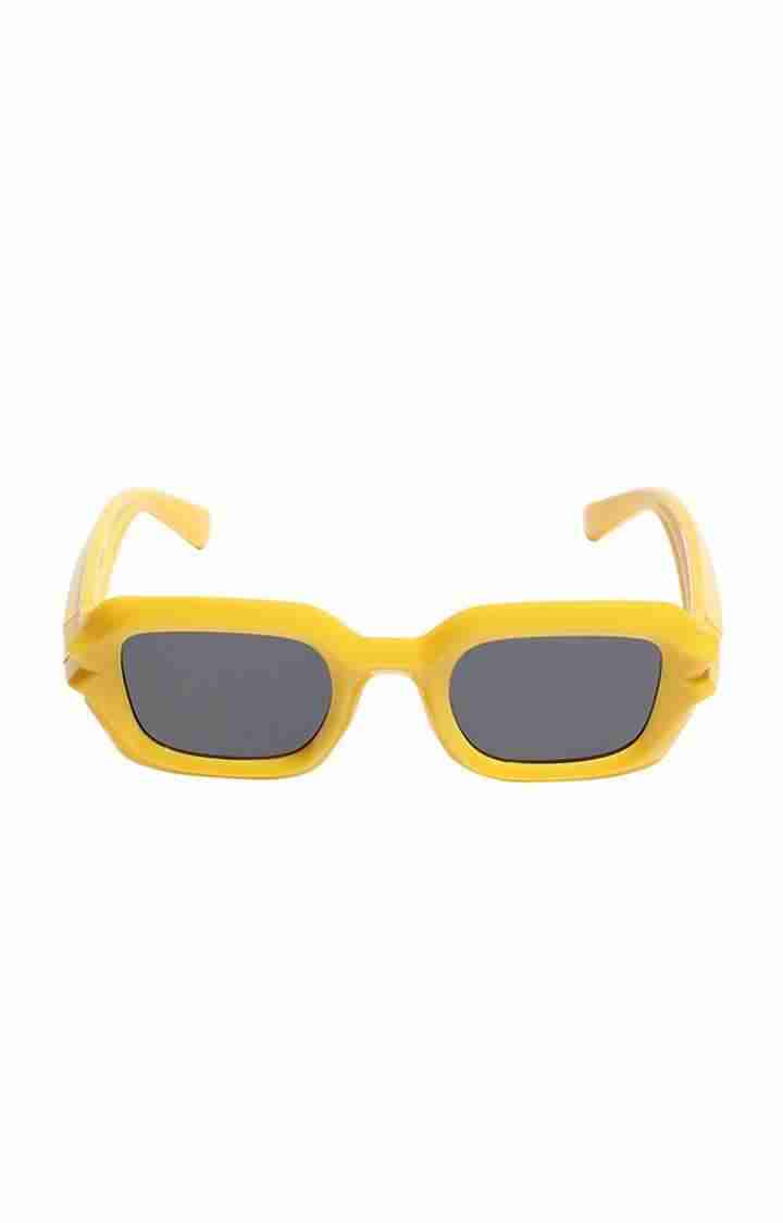 French Accent By Campus Sutra Men Lens & Rectangle Sunglasses With Uv Protected Lens