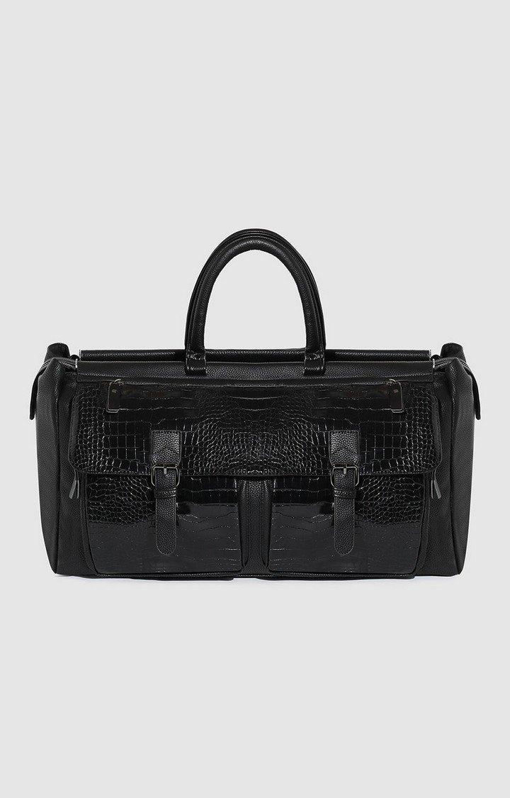French Accent Black Pu Bags