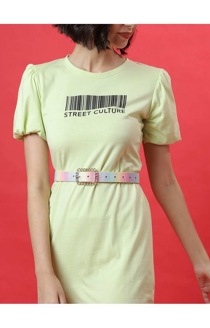 Haute Sauce By Campus Sutra Green Printed Single Clothing Accessory