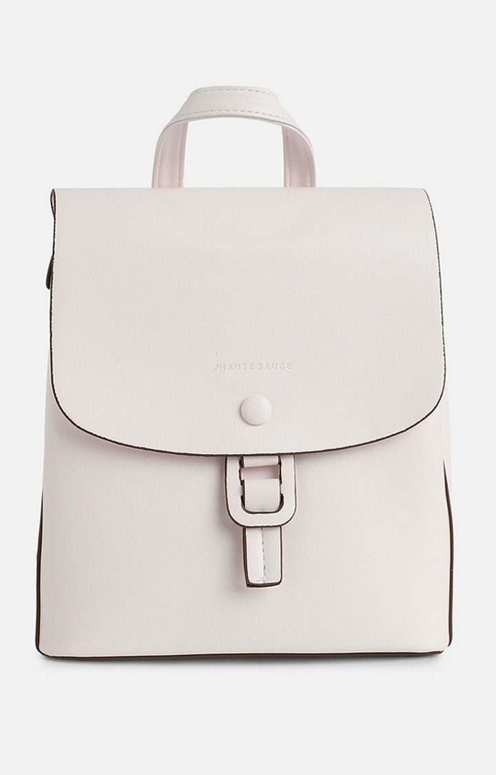 Women's White Backpack