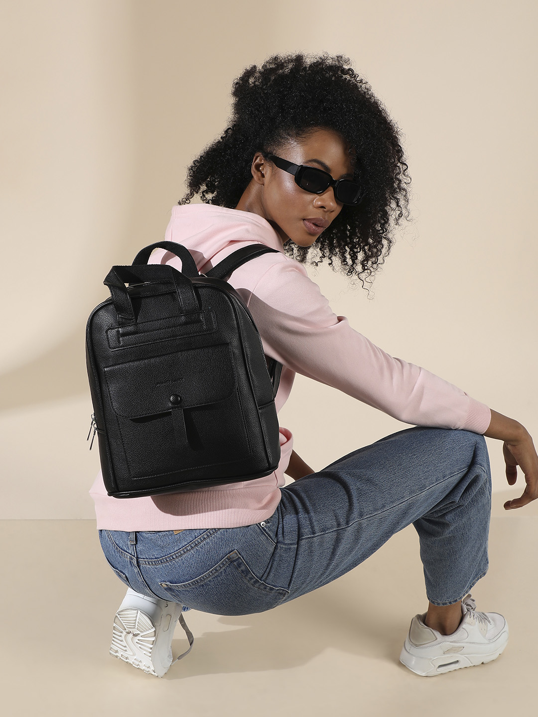 Women's Black Backpack