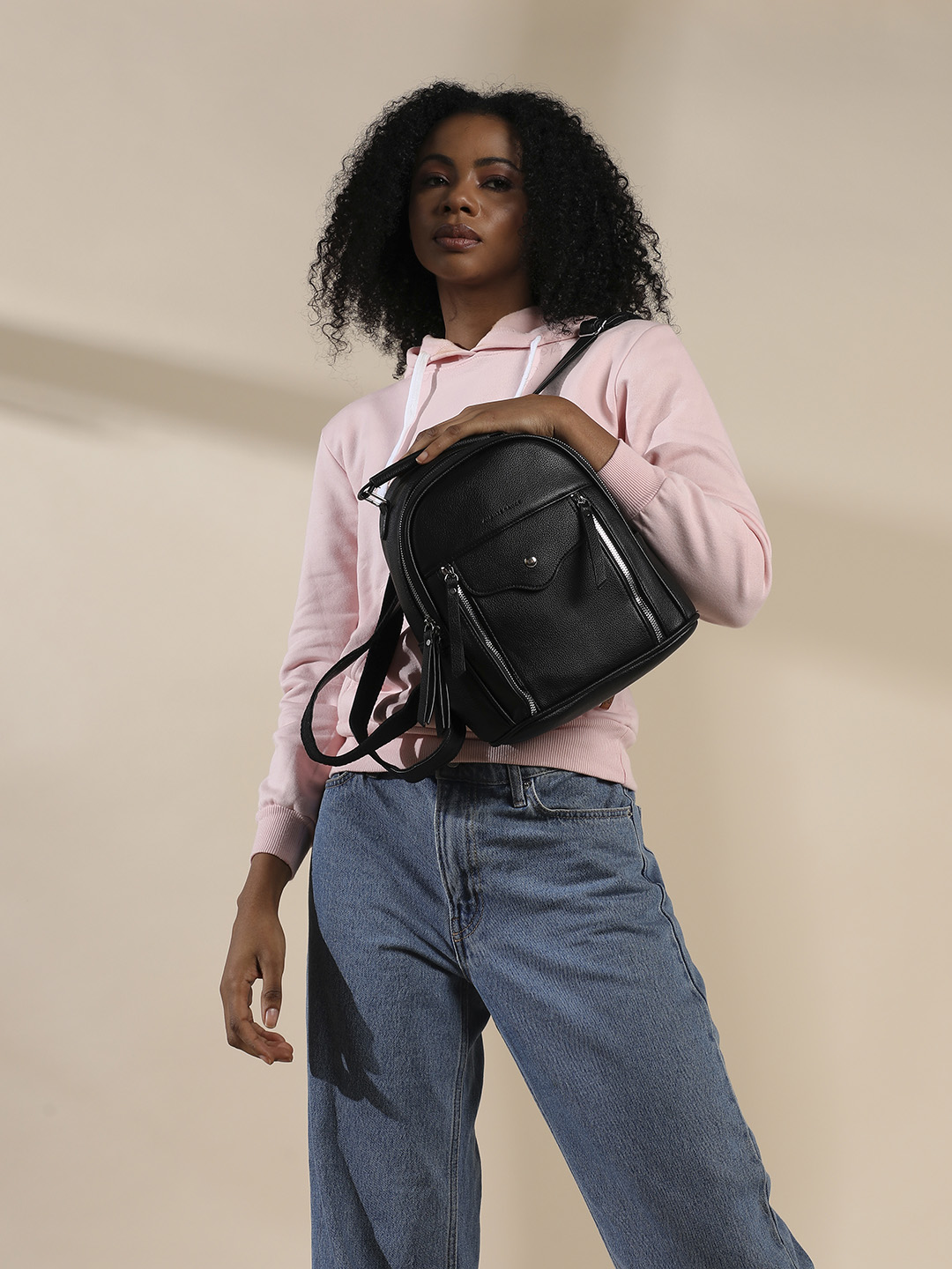 Women's Black Backpack