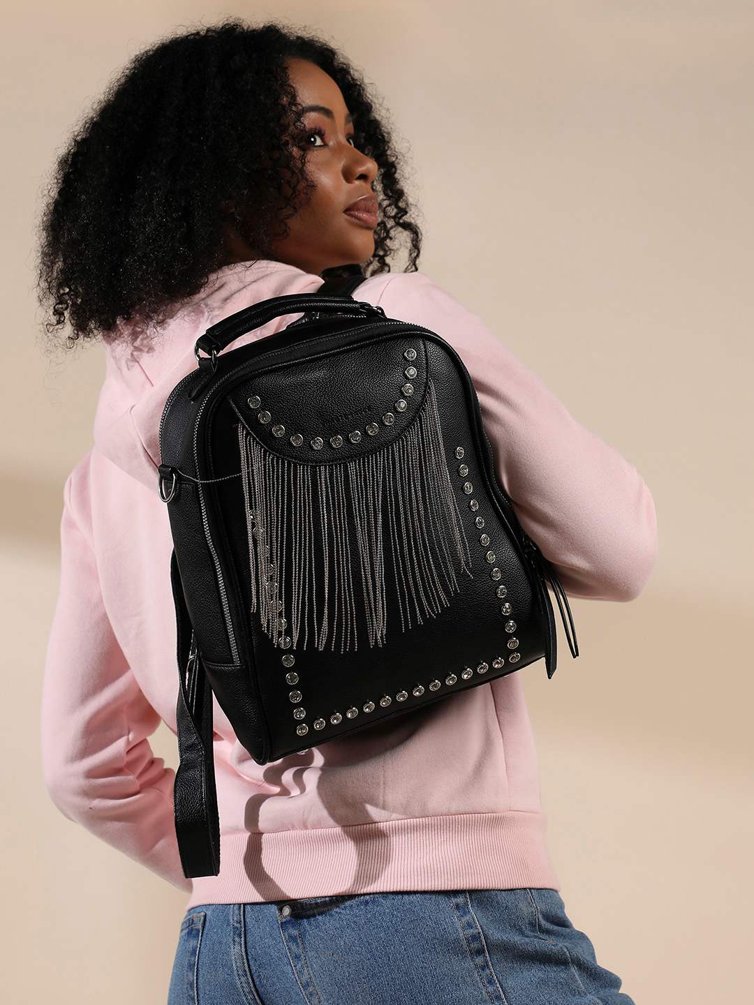 Women's Black Backpack