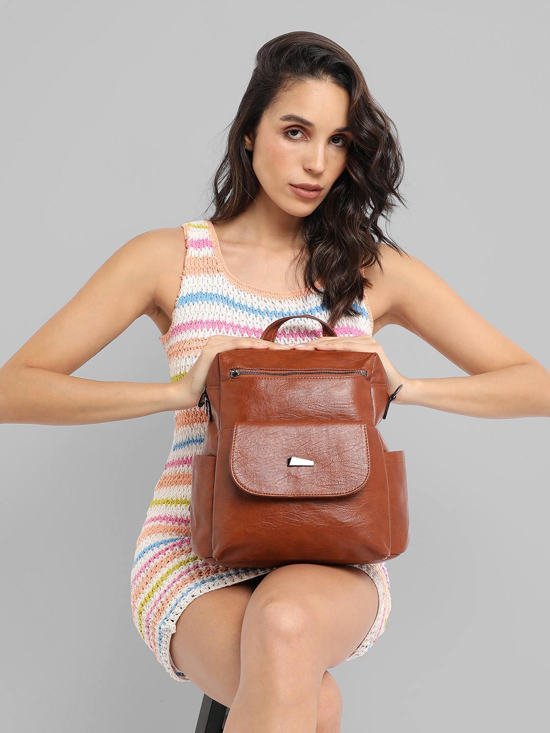 Women's Brown Backpack