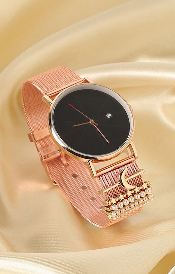 Women's Stainless Steel Strap Analogue Watch