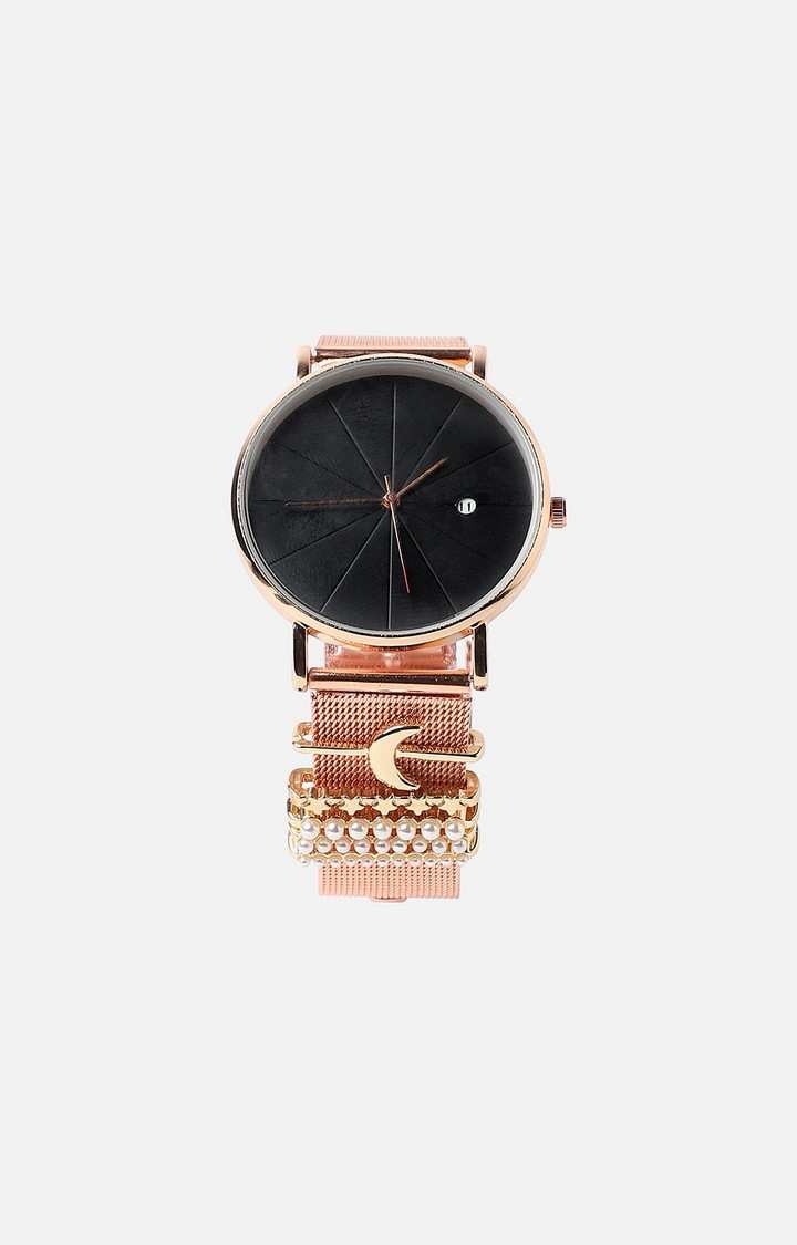 Women's Stainless Steel Strap Analogue Watch