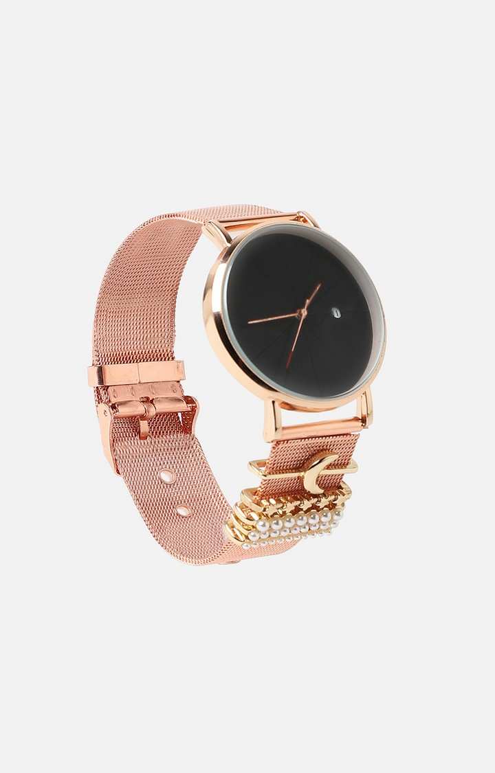 Women's Stainless Steel Strap Analogue Watch