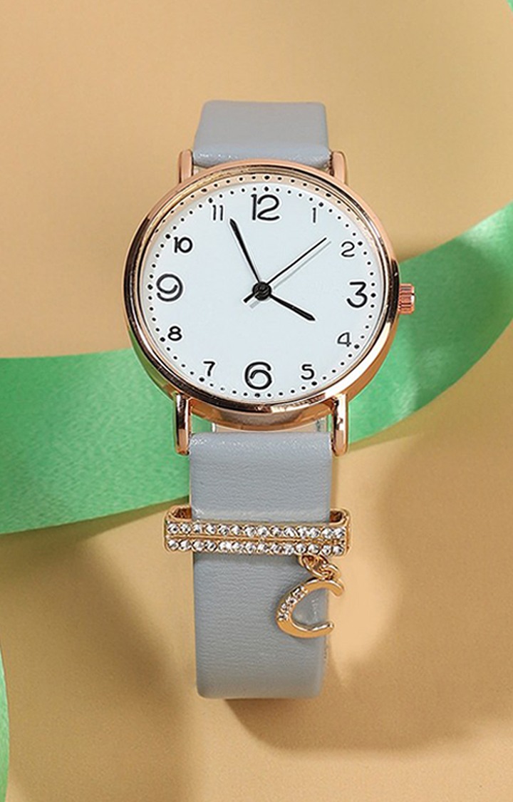 Women's Round Analog C Liberty Initial Watch