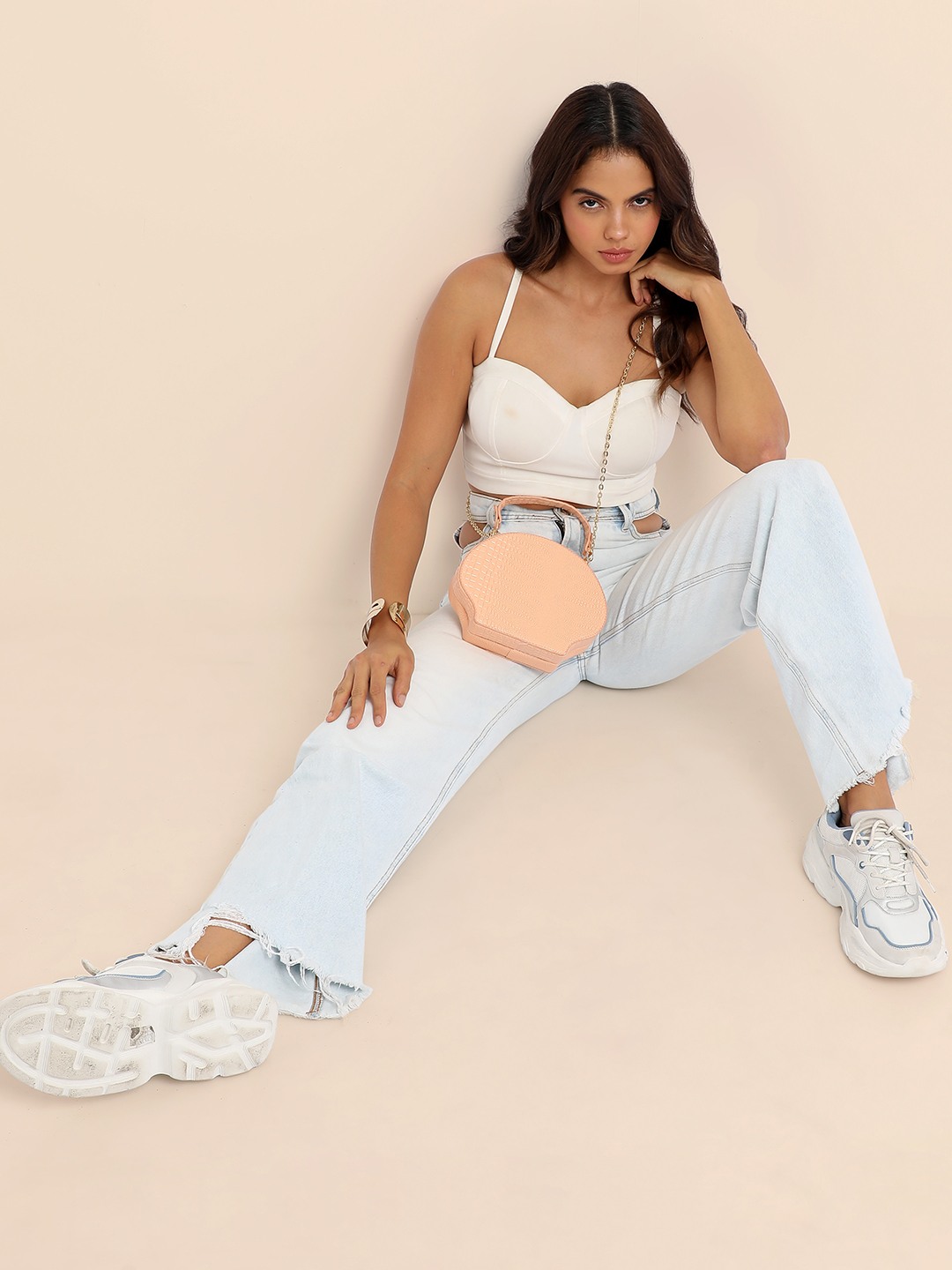 Women's Peach Handbag