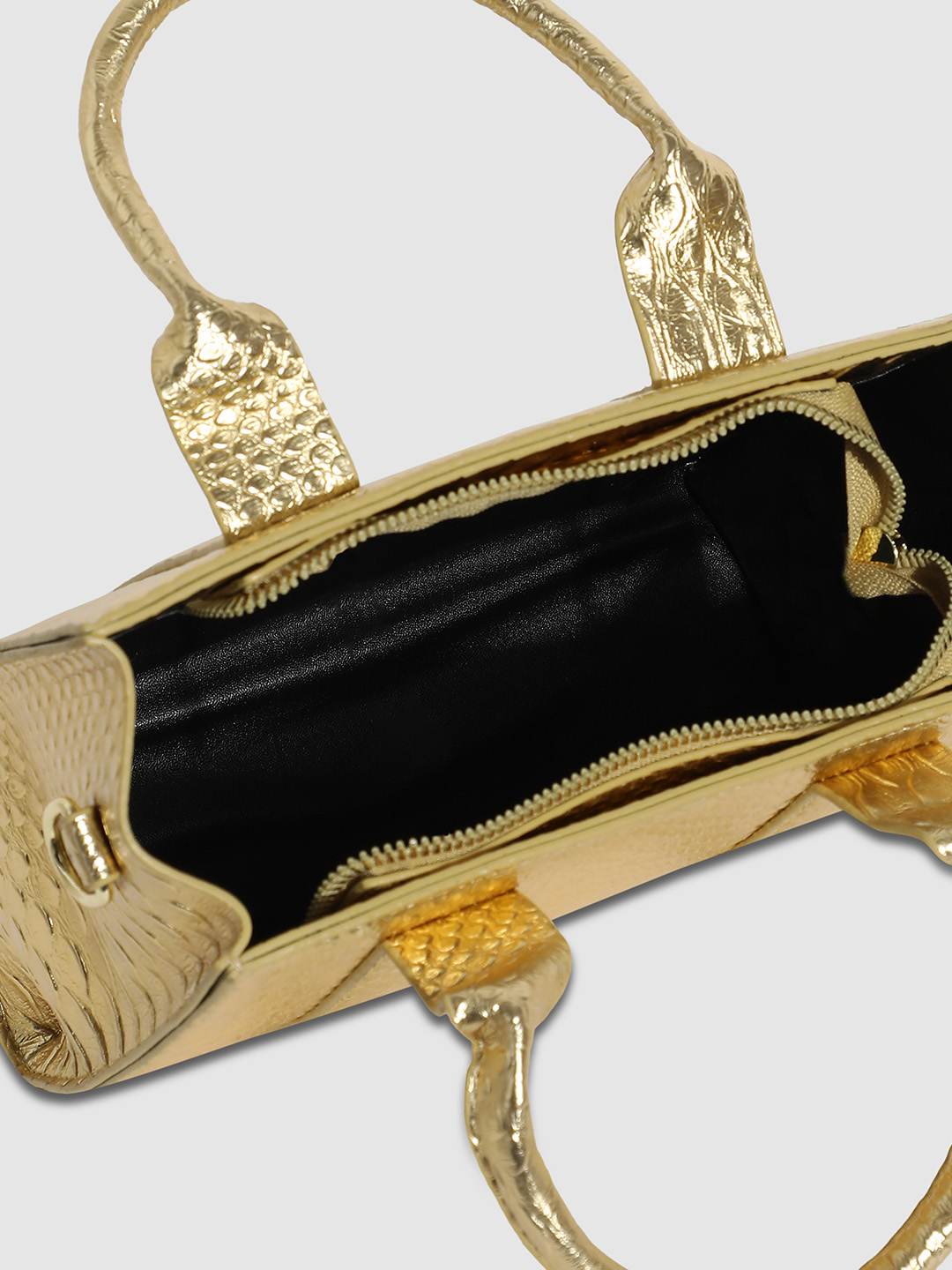 Women's Gold Handbag