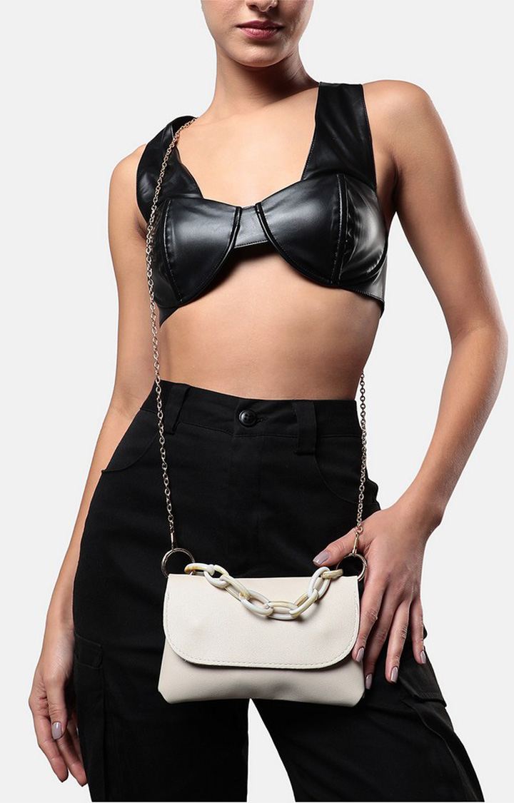 Women's White Handbag