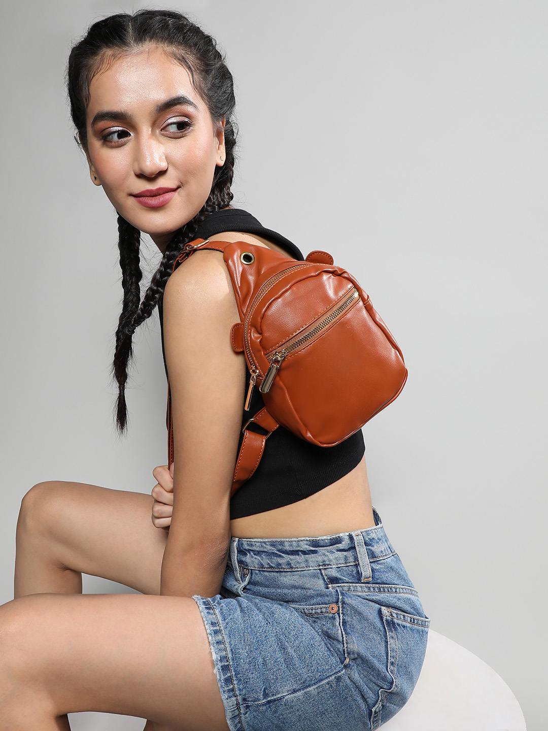 Women's Brown Backpack