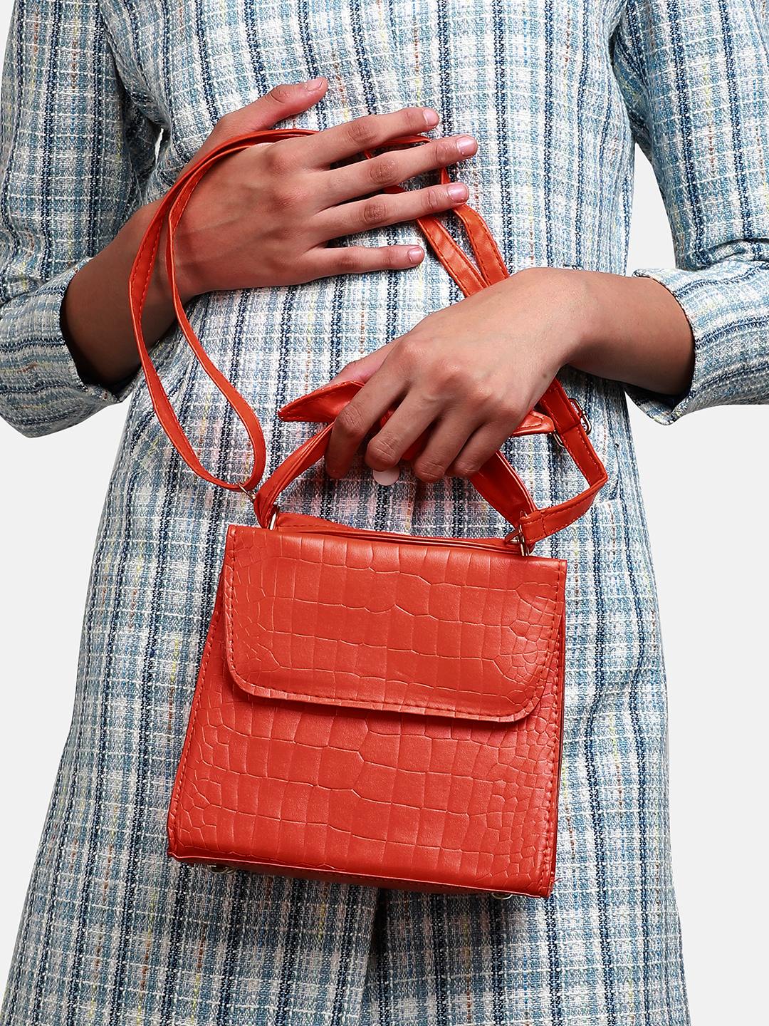 Women's Orange Handbag