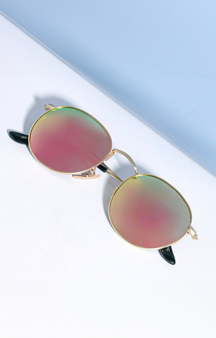 Haute Sauce By Campus Sutra Women Round Sunglasses With Polarised Lens Aw23_Hssg1386